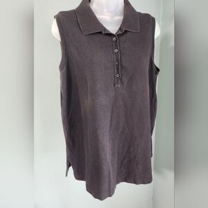 Tommy Hilfiger Dark Gray Sleeveless Tank Top